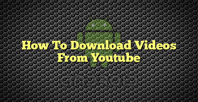 How To Download Videos From Youtube