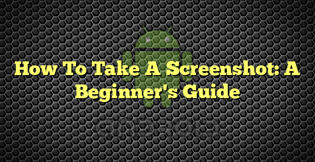 How To Take A Screenshot: A Beginner's Guide