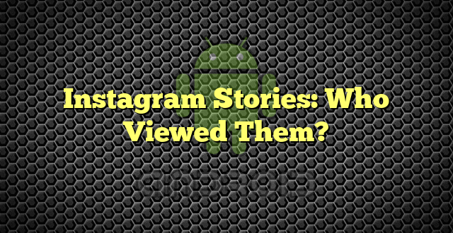 Instagram Stories: Who Viewed Them?