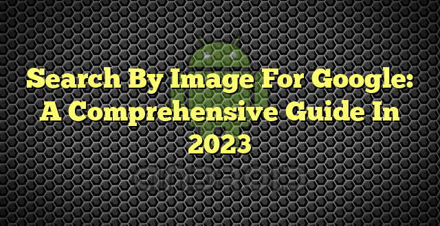 Search By Image For Google: A Comprehensive Guide In 2023